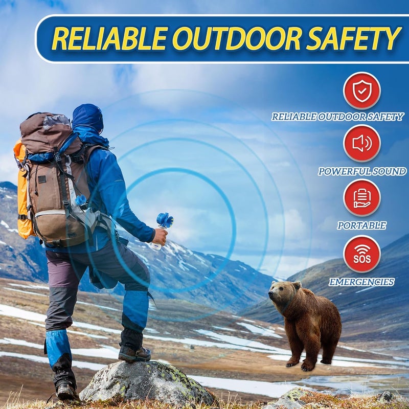 TatHello 1.4oz Bear Horn Self Defense,130dB Loud Mini Safety Bear Air Horn,Heard Up to 0.5-Miles Away,Bear Alarm Scare Bears, Ideal for Hiking,Camping and Outdoor Protection - Image 5